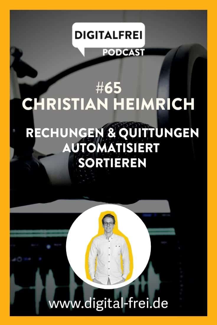 #65 – Christian Heimrich von GETMYINVOICES.COM – Rechnungen sortieren leicht gemacht
