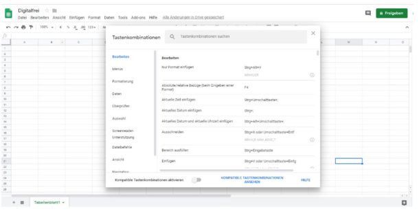 Google Tabellen-Die ultimative Anleitung -Tipps für Beginner bis zum Profi!