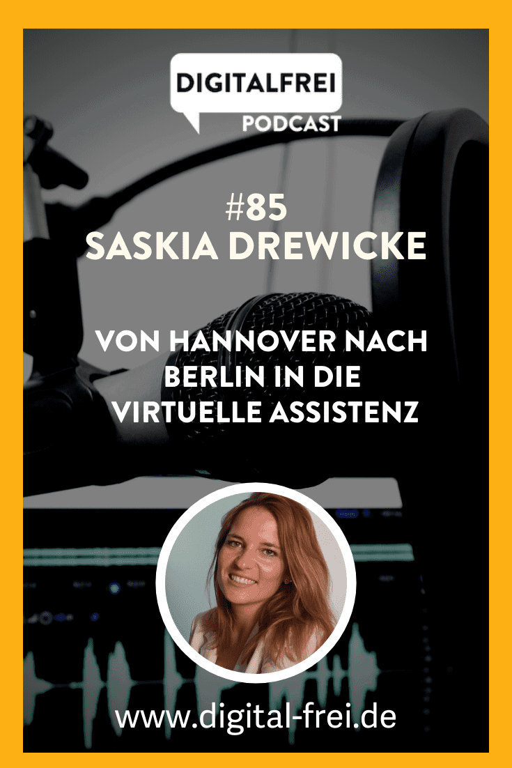 Saskia Drewicke im Digitalfrei Podcast mit Sascha Feldmann Saskia Drewicke im Digitalfrei Podcast mit Sascha Feldmann
